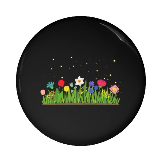 Garden of Firefly Pin Buttons
