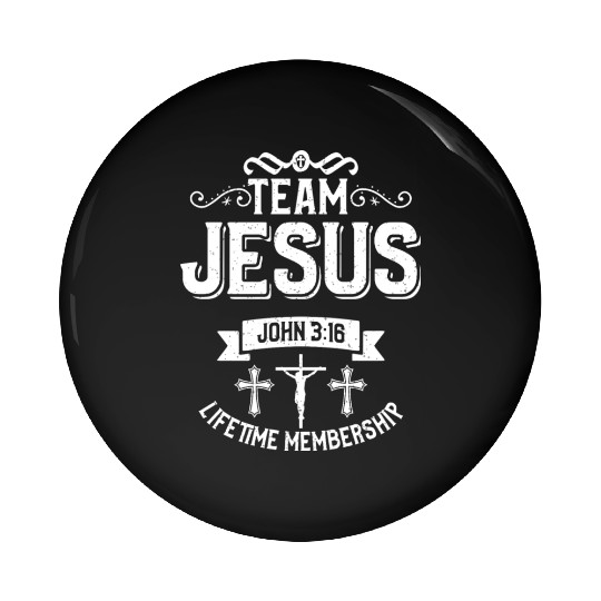 Team Jesus Love Jesus Christian Christmas Pin Buttons