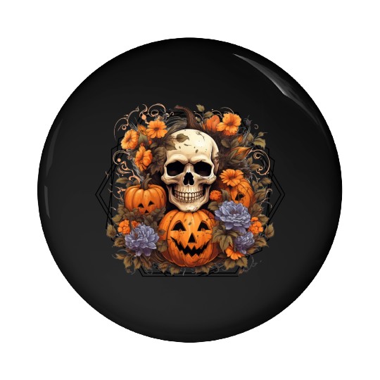 Indie skull design Halloween Gift Pin Buttons