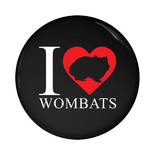 Wombat Love Pin Buttons