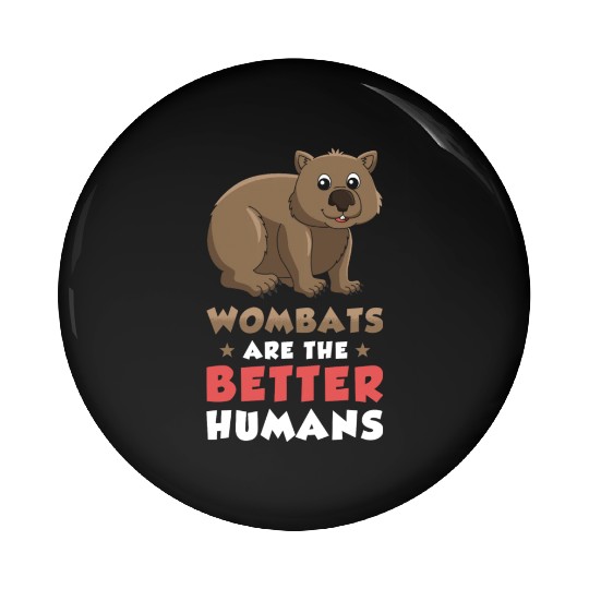 Wombat Australian Animal Lover Pin Buttons