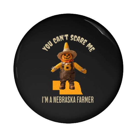 I’m a Nebraska Farmer Halloween Fall Autumn Pin Buttons