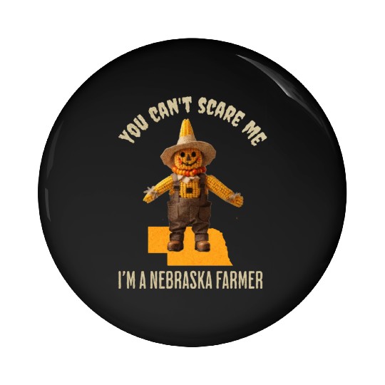 I’m a Nebraska Farmer Halloween Fall Autumn Pin Buttons
