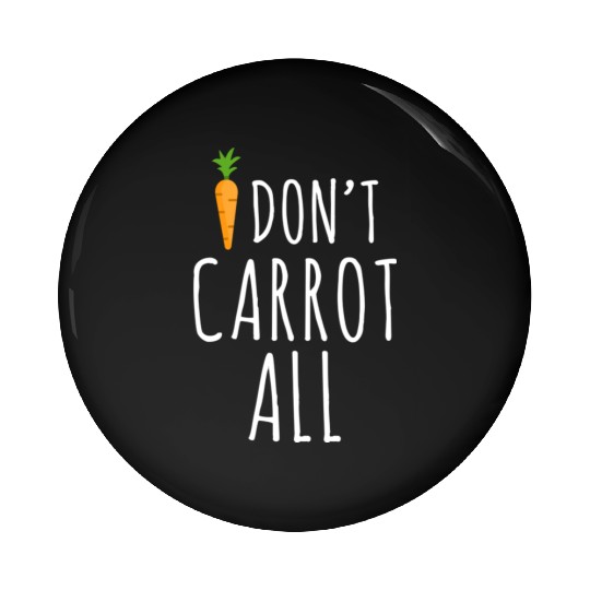 Funny Gardening Carrot Pin Buttons