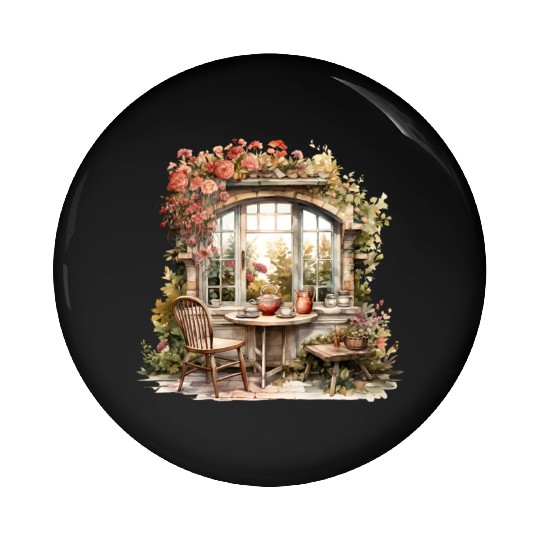 Wild Flowers Pin Buttons Design - Funny gift