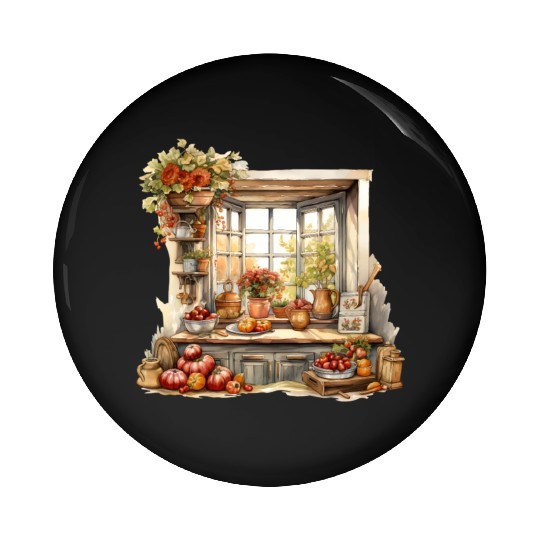 Wild Flowers Pin Buttons Design - Funny gift