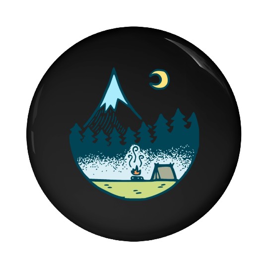 Keep It Simple (Camping At Night) Pin Buttons