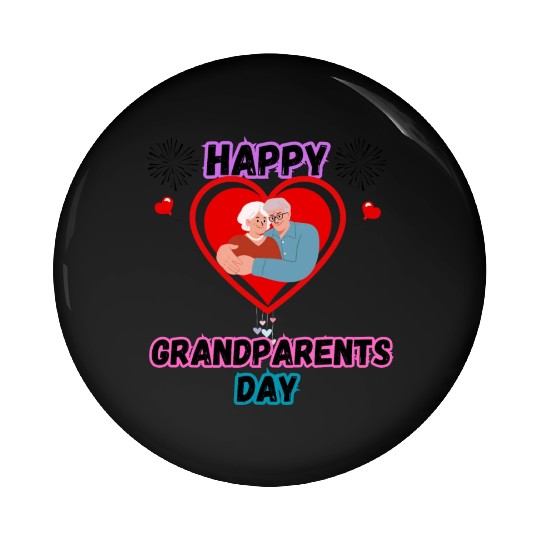 Happy Grandparents Day Pin Buttons