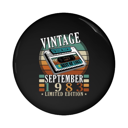 september 1983 Anniversary september 1983 septembe Pin Buttons