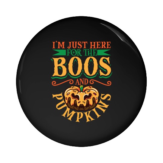 Scary Pumpkin Halloween Costume Autumn Fall Gift Pin Buttons