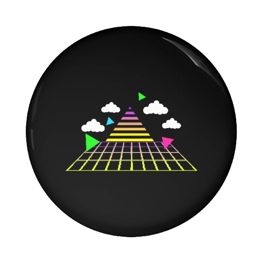 Game 8-bit pixel retro style 90s. Pin Buttons