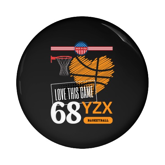 basketball, love this game Pin Buttons