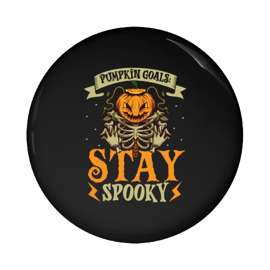 Scary Pumpkin Halloween Costume Autumn Fall Gift Pin Buttons