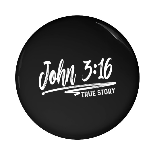 John 3:16 True Story Love Jesus Christian Pin Buttons