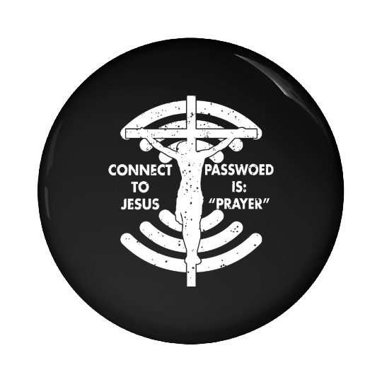Connect To Jesus Love Jesus Christian Christmas Pin Buttons