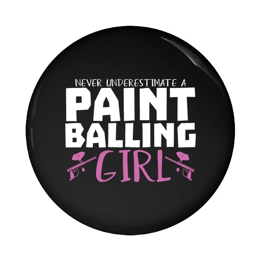 Paintball Girl Paintballer Speedball Camouflage Pin Buttons
