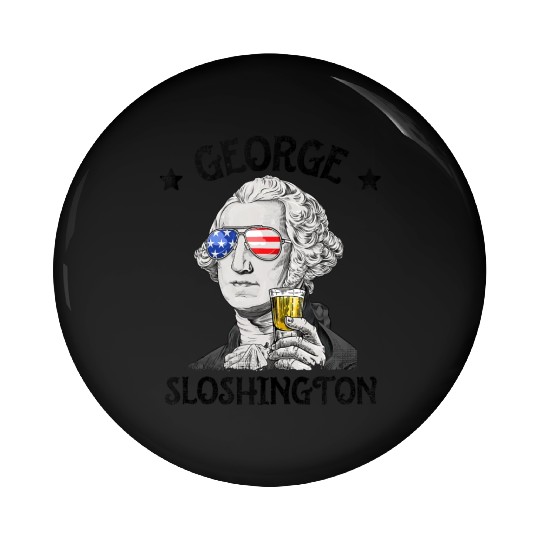 George Sloshington Usa Flag Pin Buttons