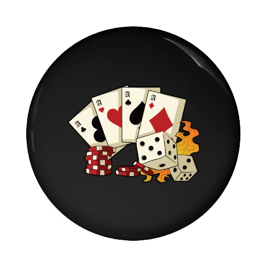 Poker Ace Texas Hold'em Pin Buttons
