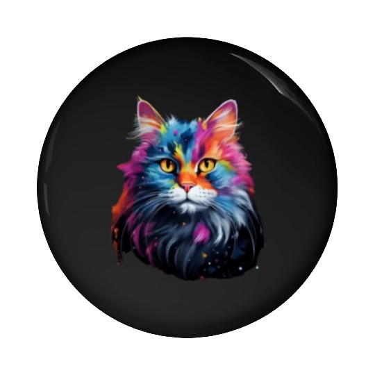 Persian Cat Animal Lover Gift Pin Buttons