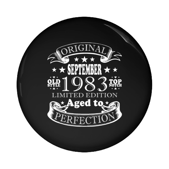 september 1983 Anniversary september 1983 septembe Pin Buttons