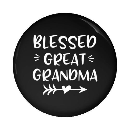 Blessed Great Grandma Heart Arrow Graphics Pin Buttons