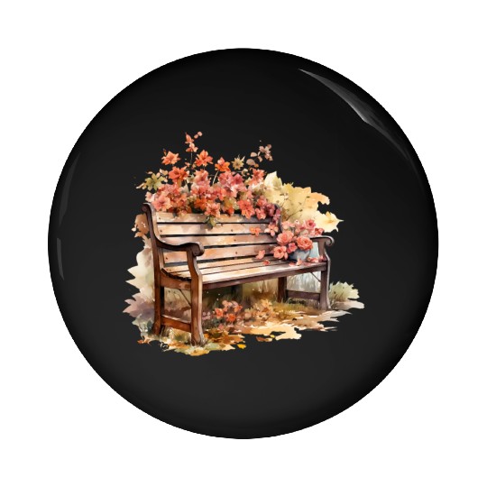 Vintage Wildflower Poster Green Botanical Wall Art Pin Buttons