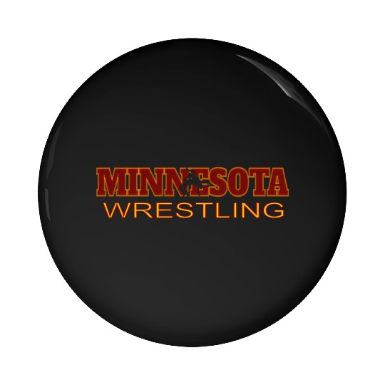 Minnesota Wrestling Freestyle Wrestler State Pride Pin Buttons