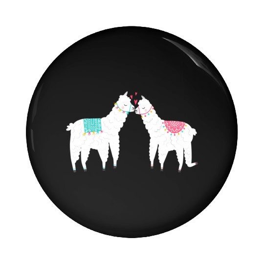 Llama Summer Wedding Anniversary Enet Pin Buttons