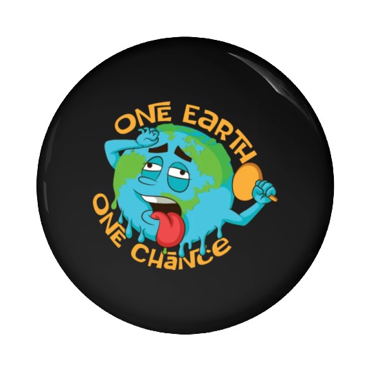 Climate Change Environmental Earth Day Planet Pin Buttons