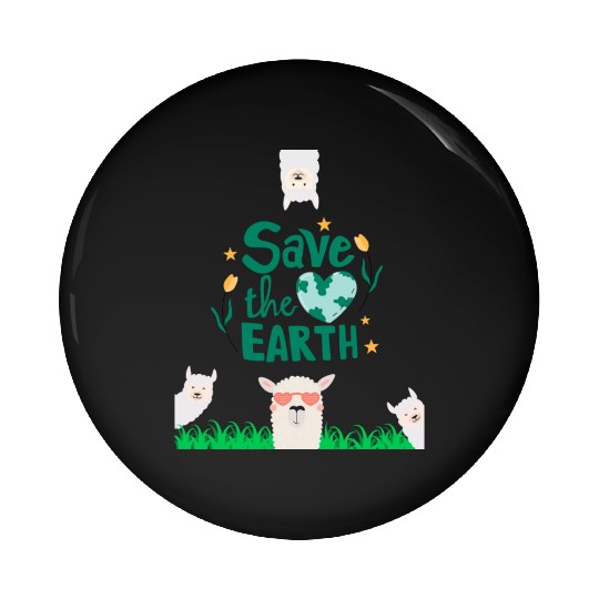 Save our Planet Earth, Save our beautiful animals Pin Buttons