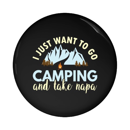 Go Mountain Camping Pin Buttons