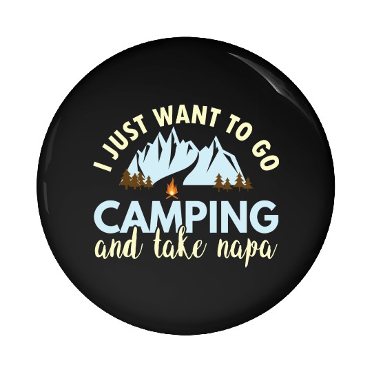 Go Mountain Camping Pin Buttons