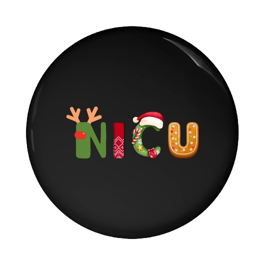 Cute NICU Christmas design Pin Buttons