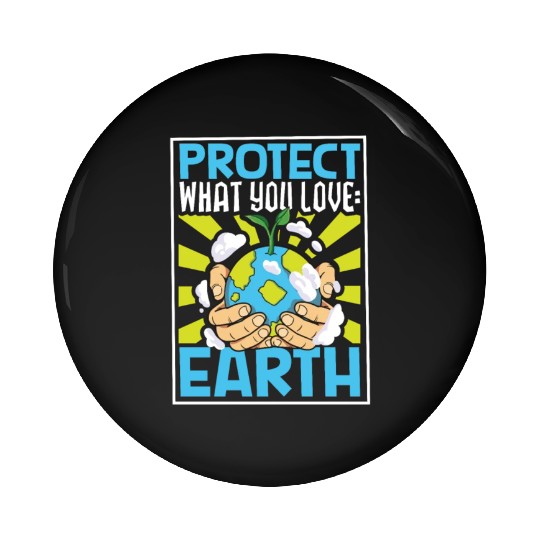Climate Change Environmental Earth Day Planet Pin Buttons