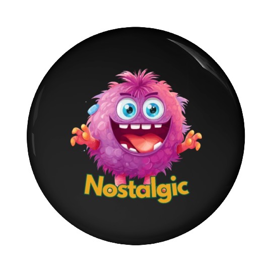 Nostalgic Warm Fuzzy Pin Buttons