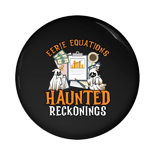 Eerie Equations Haunted Reckonings Halloween Pin Buttons
