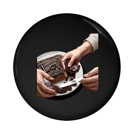 spread love design Pin Buttons