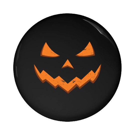 Carved Pumpkin Head Face Lazy Halloween Pumpkin Pin Buttons