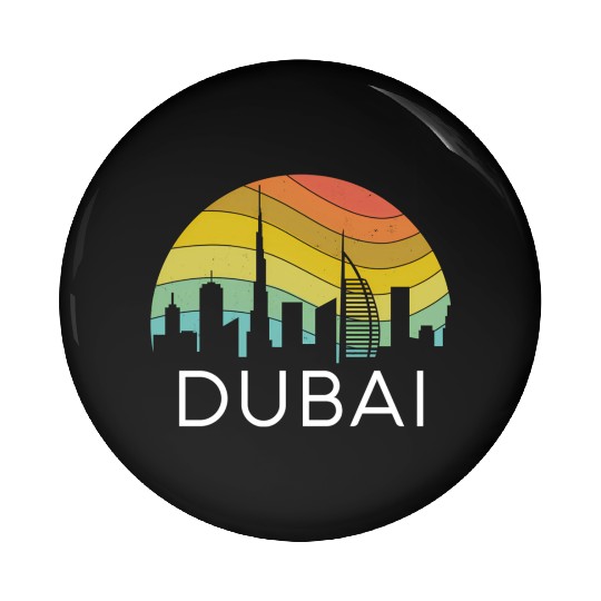 Dubai Skyline City Arab Emirates Uae Arcihtecture Pin Buttons