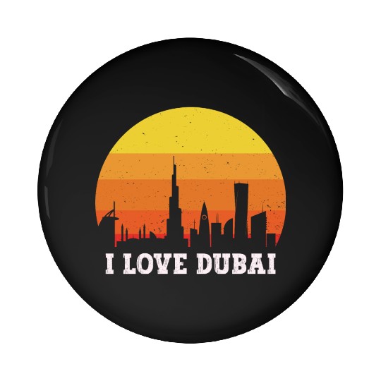I love Dubai Pin Buttons