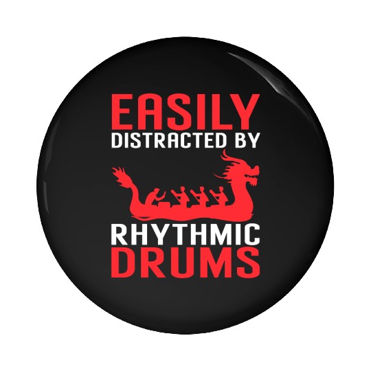 Funny Dragon Boat Racing Paddle Pin Buttons