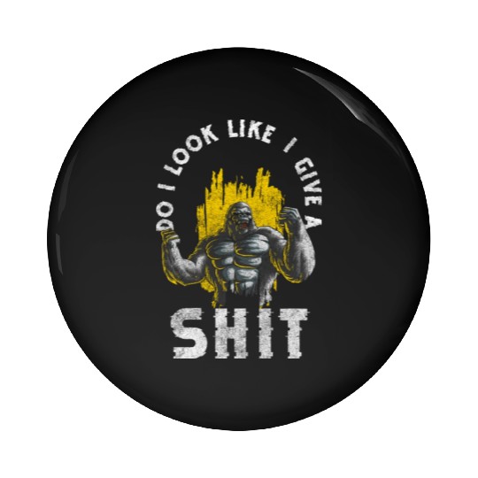 Gorilla Chimpanzee Pin Buttons