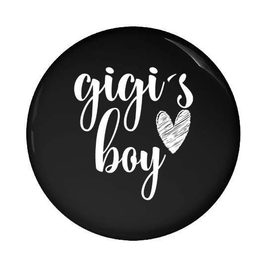 Funny Matching Gigi Boy for Grandma Whit Boy Pin Buttons