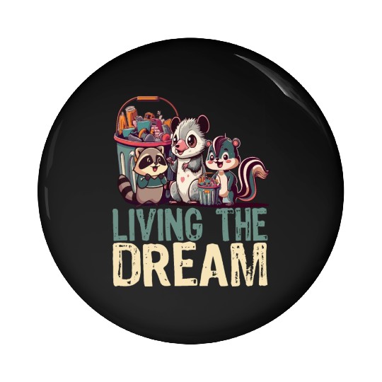Living The Dream - Cute Anime Kawaii Japanese Love Pin Buttons
