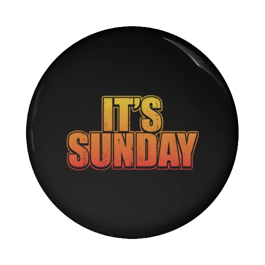 Grunge Sunday Vintage Jokes Distressed Prankster Pin Buttons