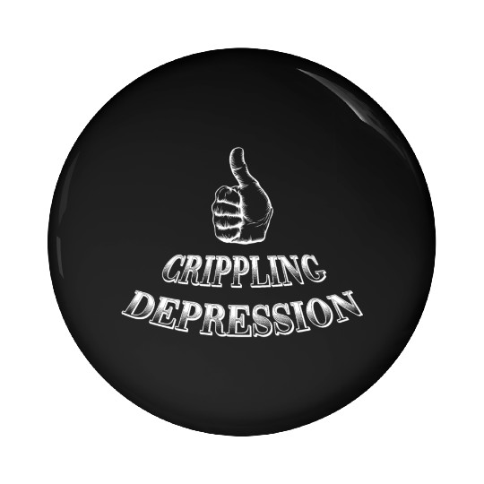 Crippling Depression Pin Buttons