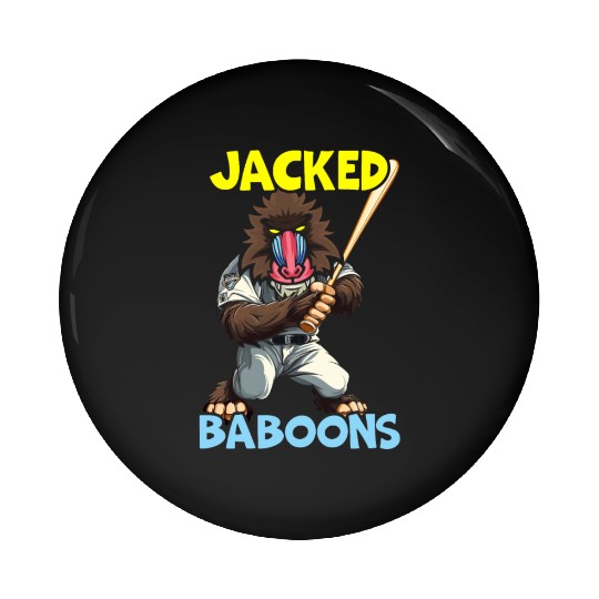 Baboon Monkey Lover Wildlife Animal Zookeeper Pin Buttons