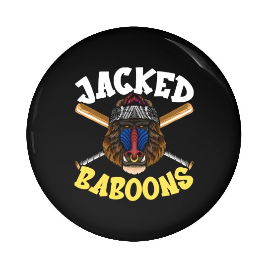 Baboon Monkey Lover Wildlife Animal Zookeeper Pin Buttons