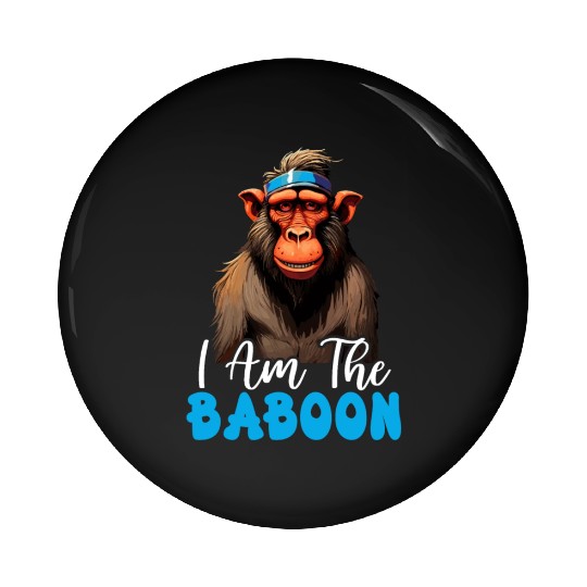 Baboon Monkey Lover Wildlife Animal Zookeeper Pin Buttons