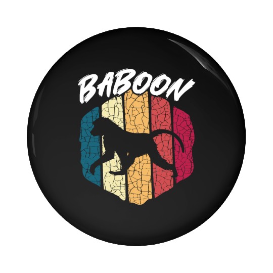 Baboon Monkey Lover Wildlife Animal Zookeeper Pin Buttons